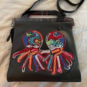 Min and Mon Manuel Black Leather Crossbody Handbag - Studio O.C.T.O